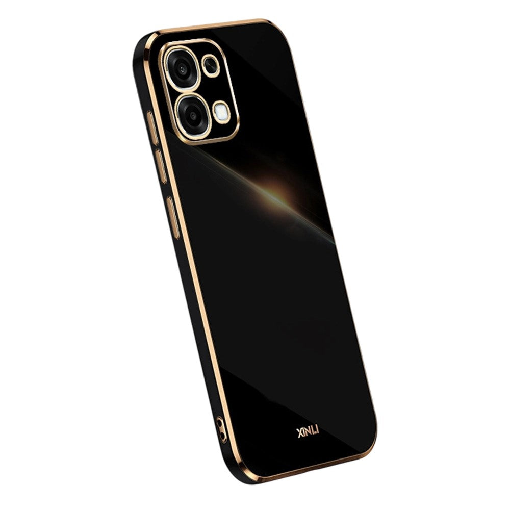 Bulk Purchasing XINLI Phone Case For Oppo F31 5G  /  A6 Pro 4G  /  A6 Pro 5G TPU Cover with Electroplating Frame