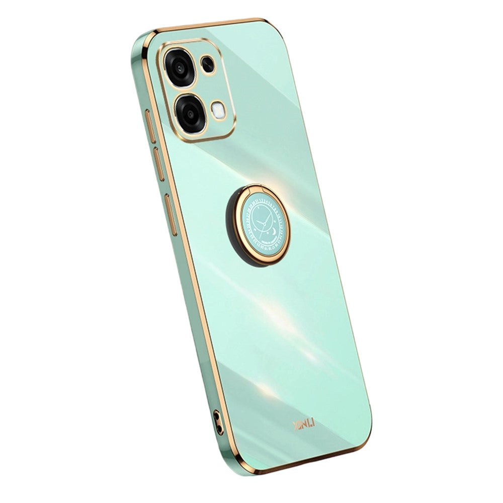 Bulk Purchasing XINLI Phone Case For Oppo F31 5G / A6 Pro 4G / A6 Pro 5G Ring Kickstand Electroplating TPU Cover