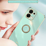 Bulk Purchasing XINLI Phone Case For Oppo F31 5G / A6 Pro 4G / A6 Pro 5G Ring Kickstand Electroplating TPU Cover