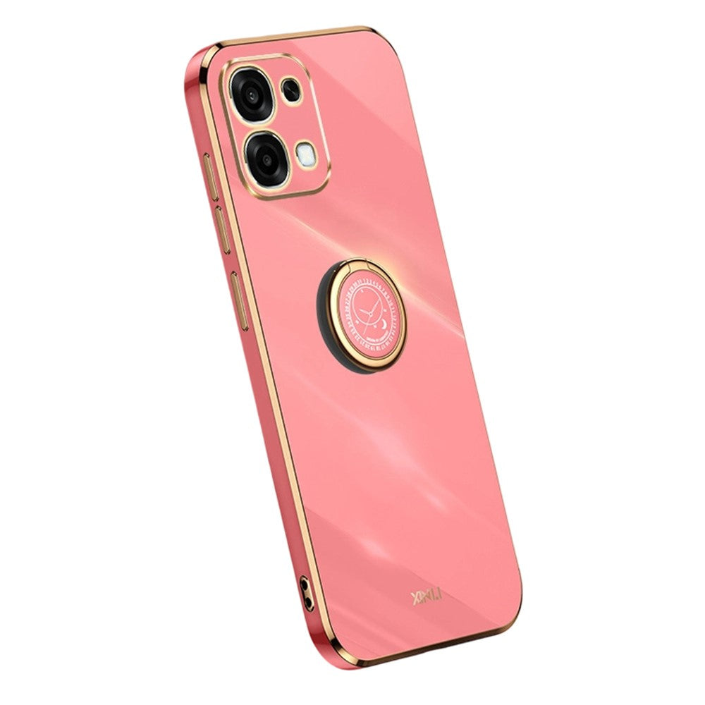 Bulk Purchasing XINLI Phone Case For Oppo F31 5G / A6 Pro 4G / A6 Pro 5G Ring Kickstand Electroplating TPU Cover