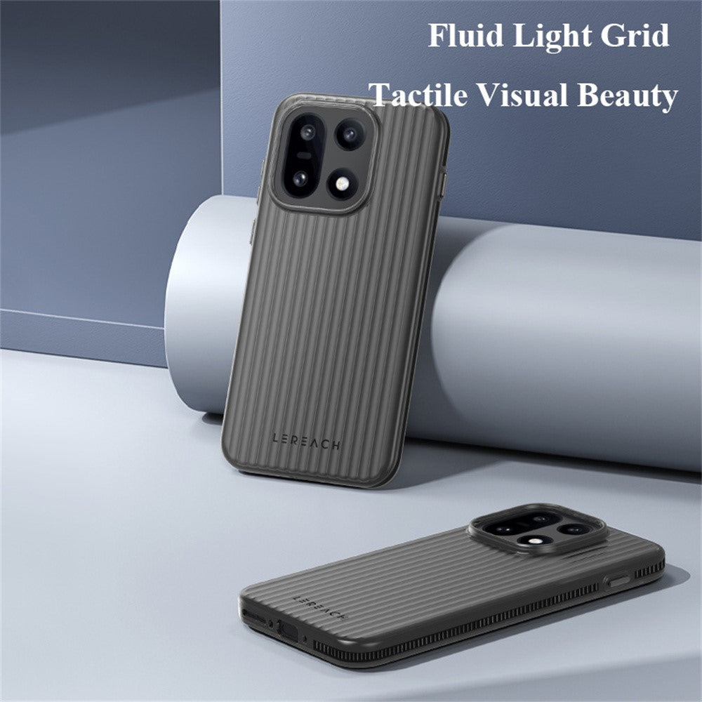 LEREACH TOC-serien för OnePlus 15 5G-skal Flowing Grid PC-mobilskydd