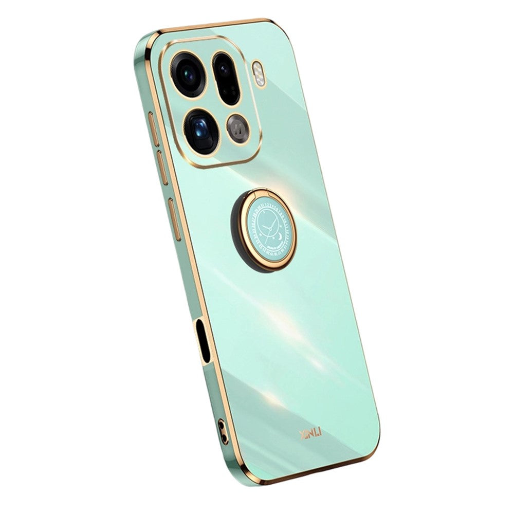 Storköp XINLI För Oppo Find X9 Pro 5G Skal Ringstativ Galvaniserad TPU mobilskal