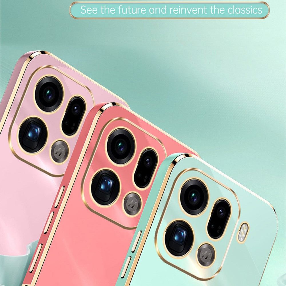 Storköp XINLI För Oppo Find X9 Pro 5G Skal Ringstativ Galvaniserad TPU mobilskal