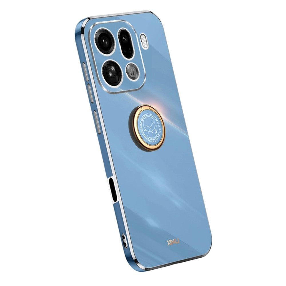 Storköp XINLI För Oppo Find X9 Pro 5G Skal Ringstativ Galvaniserad TPU mobilskal