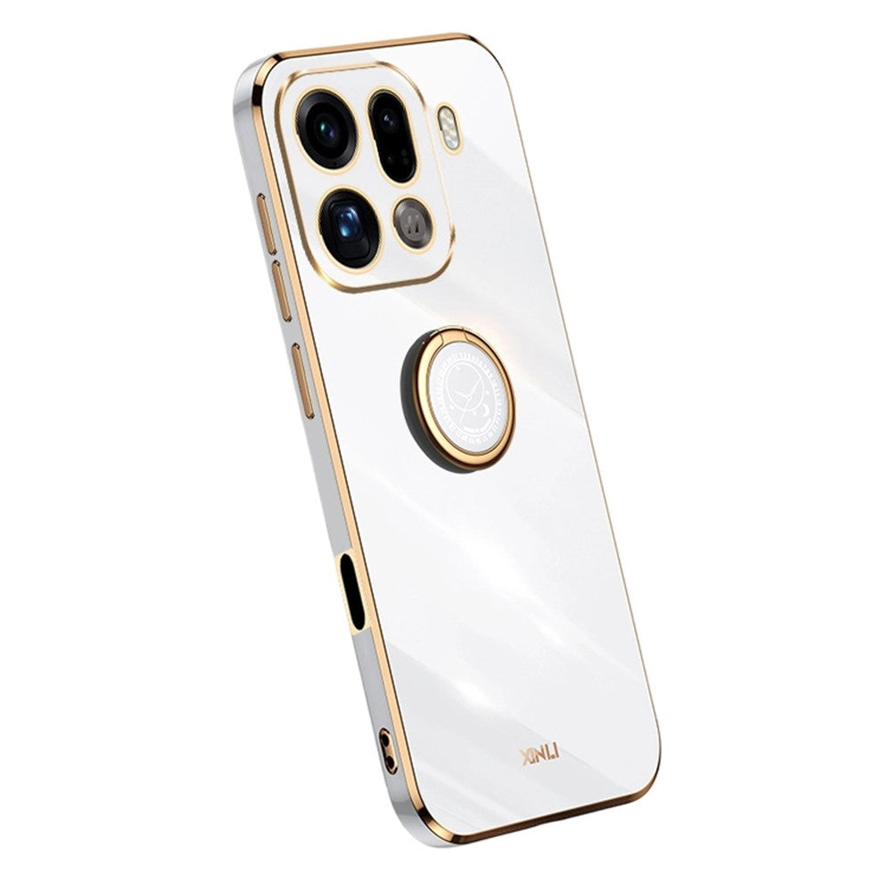 Storköp XINLI För Oppo Find X9 Pro 5G Skal Ringstativ Galvaniserad TPU mobilskal