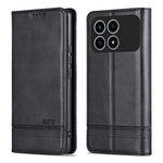 AZNS För Xiaomi Redmi K90 5G / Poco F8 Pro 5G Skal Kohudstruktur PU Läder Plånboksfodral