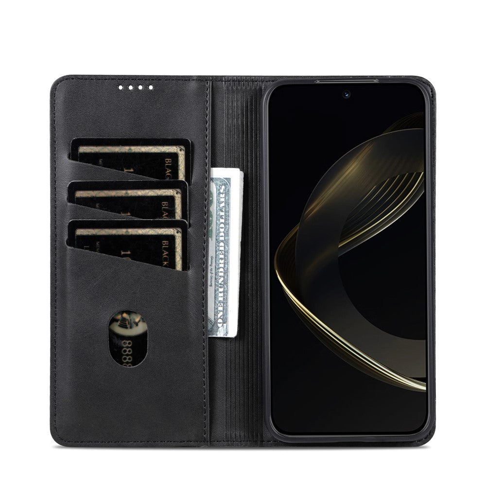 AZNS För Xiaomi Redmi K90 5G / Poco F8 Pro 5G Skal Kohudstruktur PU Läder Plånboksfodral