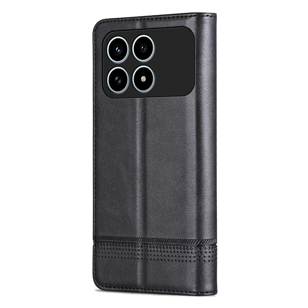 AZNS För Xiaomi Redmi K90 5G / Poco F8 Pro 5G Skal Kohudstruktur PU Läder Plånboksfodral
