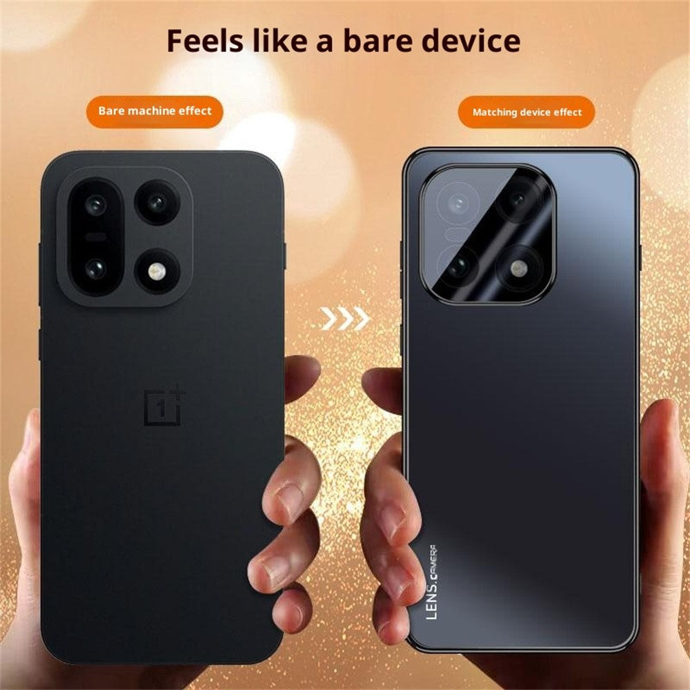 Til OnePlus 15 5G Cover Akryl + TPU + Metal Ridsefast Telefoncover med Galvaniseret Ramme