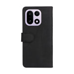 OnePlus 15 5G Lädermobilskal Stativplånbok med Tvåfärgad Skarvningsdesign