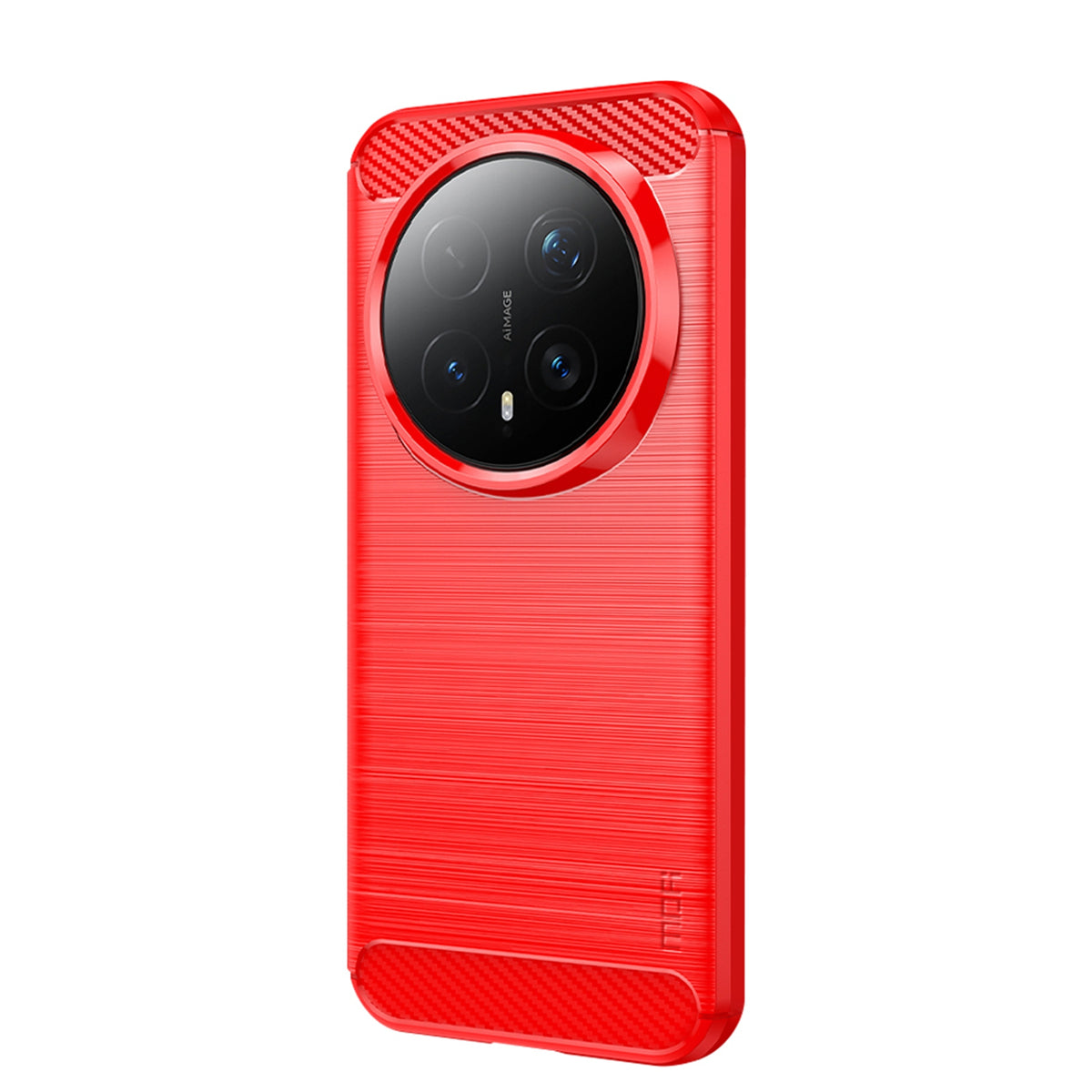 MOFI For Honor Magic8 Pro 5G Back Cover  Brushed Texture Carbon Fiber Soft TPU Case
