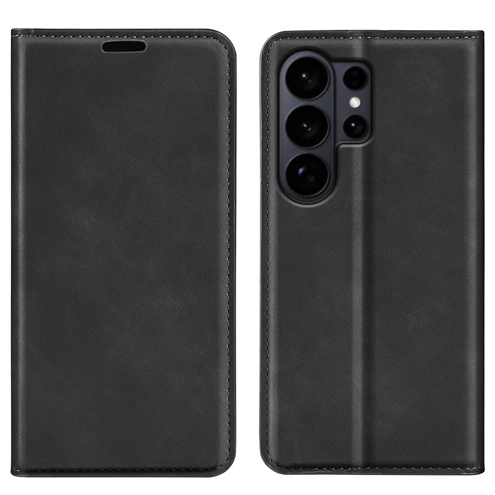 Samsung Galaxy S26 Ultra Skal Skin Touch Läder Plånboksfodral