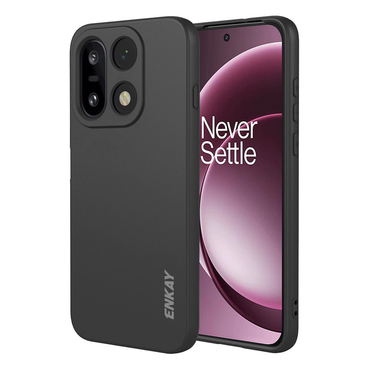 ENKAY HAT PRINCE För OnePlus 15 5G Silikonskal Rak Kant Mobilmobil Baksida