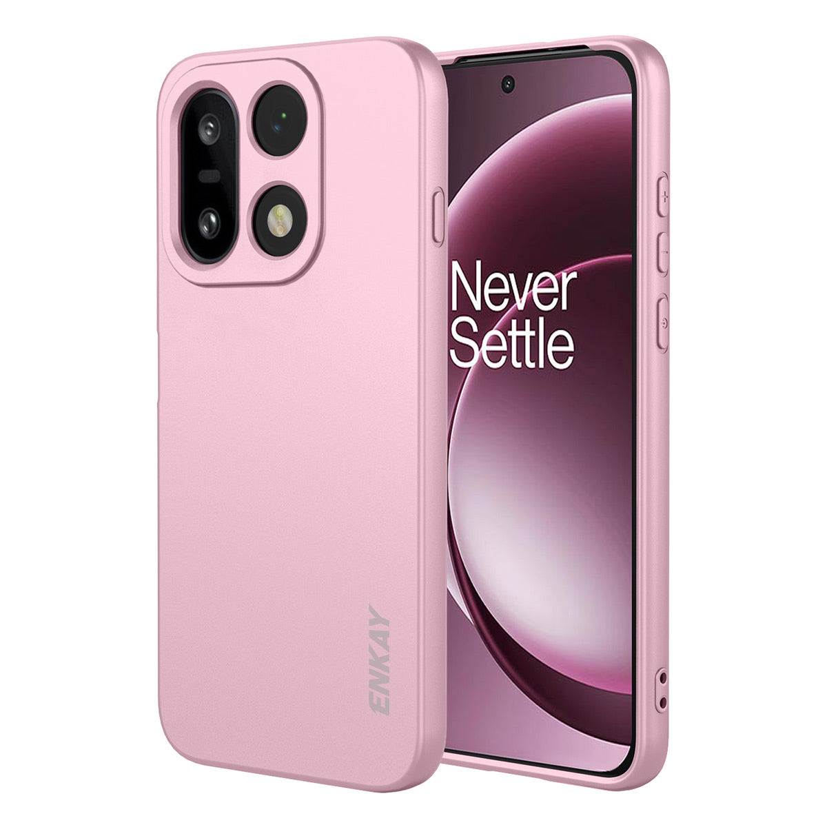 ENKAY HAT PRINCE För OnePlus 15 5G Silikonskal Rak Kant Mobilmobil Baksida