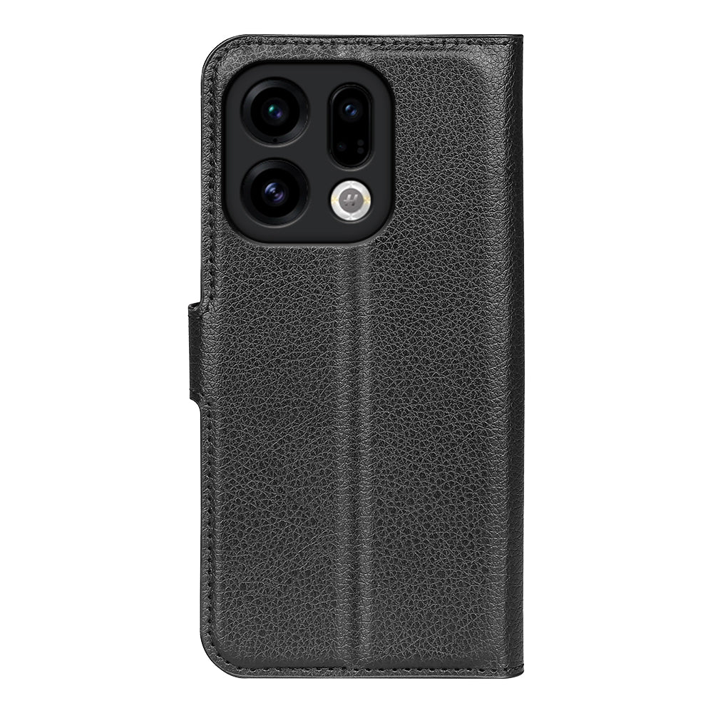 For Oppo Find X9 5G Case Litchi Texture Shockproof Leather Wallet Phone Cover