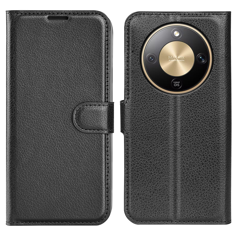 For Honor Magic8 Lite 5G / X9d 5G / X70 5G Case Litchi Texture Shockproof Leather Wallet Phone Cover