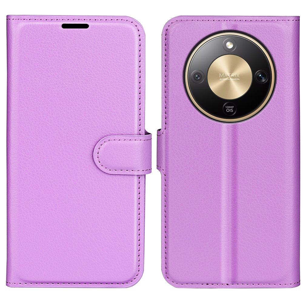 For Honor Magic8 Lite 5G / X9d 5G / X70 5G Case Litchi Texture Shockproof Leather Wallet Phone Cover