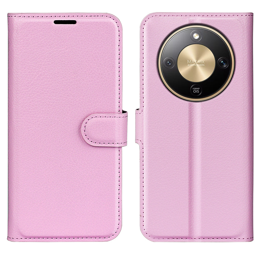 For Honor Magic8 Lite 5G / X9d 5G / X70 5G Case Litchi Texture Shockproof Leather Wallet Phone Cover