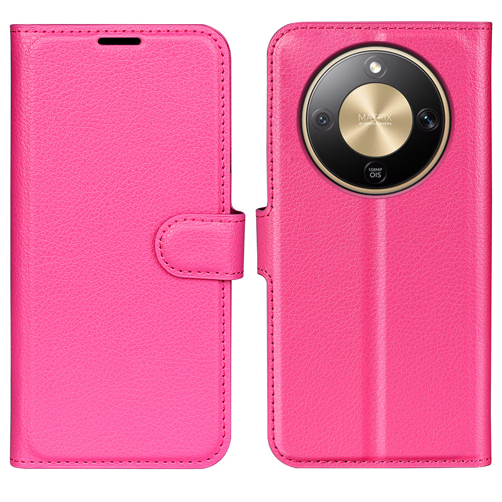 For Honor Magic8 Lite 5G / X9d 5G / X70 5G Case Litchi Texture Shockproof Leather Wallet Phone Cover