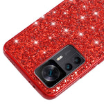 For Xiaomi 12T 5G / 12T Pro 5G / Redmi K50 Ultra 5G Shiny Glitter Sequins Phone Case Scratch Proof Electroplating TPU Frame Hard PC Back Cover