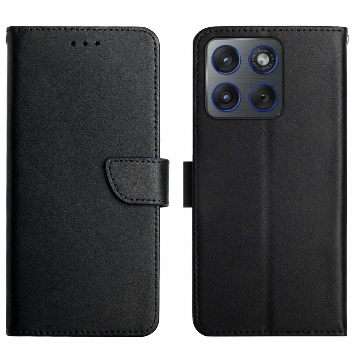 For Motorola Edge 70 5G Case Genuine Cow Leather Phone Cover Nappa Texture