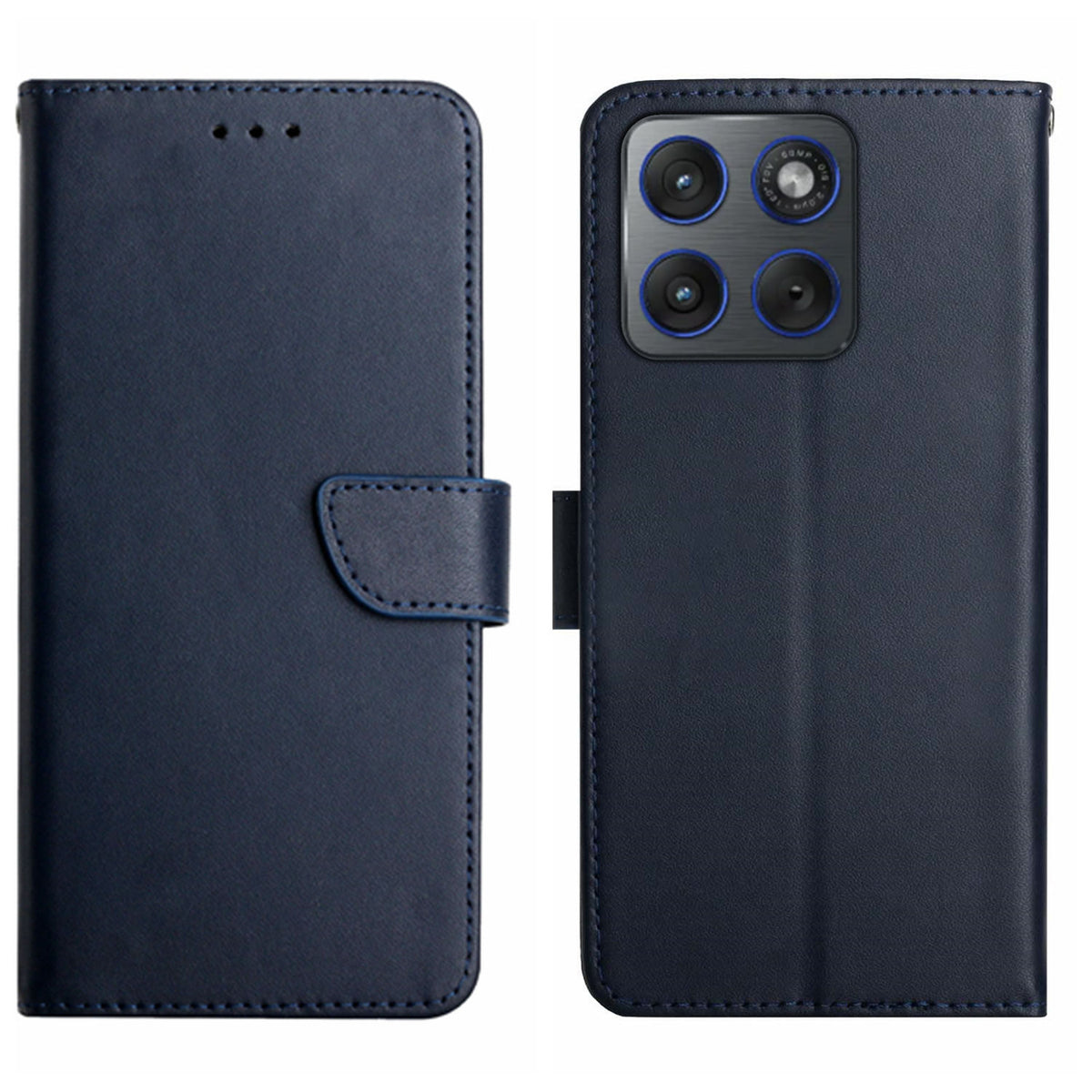 For Motorola Edge 70 5G Case Genuine Cow Leather Phone Cover Nappa Texture