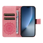 For Honor Magic8 Pro 5G Leather Wallet Case Sunflower Imprinted Phone Cover