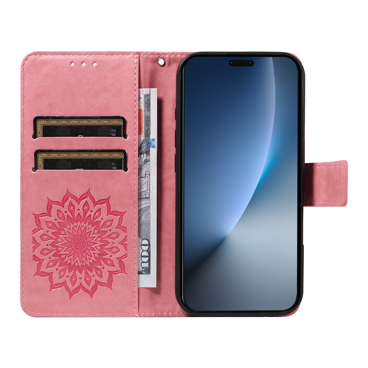 For Honor Magic8 Pro 5G Leather Wallet Case Sunflower Imprinted Phone Cover