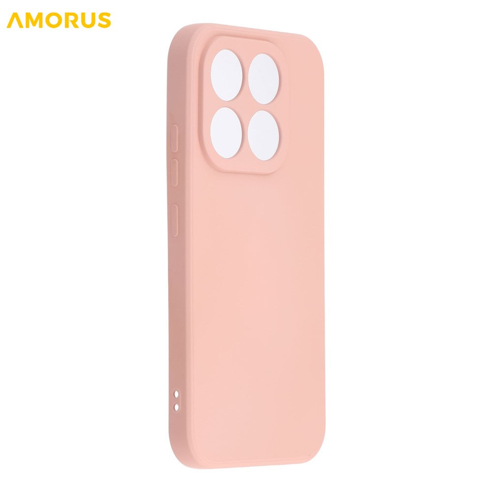 AMORUS För Xiaomi 17 Skal Med Precisa Utskärningar TPU Fiberfoder Stötsäkert mobilskal
