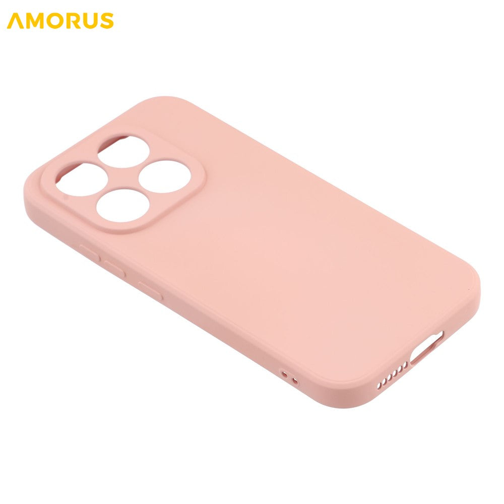 AMORUS För Xiaomi 17 Skal Med Precisa Utskärningar TPU Fiberfoder Stötsäkert mobilskal