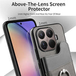 For Xiaomi 15T Pro Case with Card Holder Kickstand Leather + TPU + PC Phone Cover
