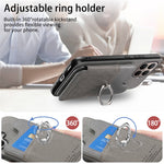 For Xiaomi 15T Pro Case with Card Holder Kickstand Leather + TPU + PC Phone Cover