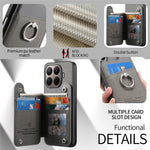 For Xiaomi 15T Pro Case with Card Holder Kickstand Leather + TPU + PC Phone Cover