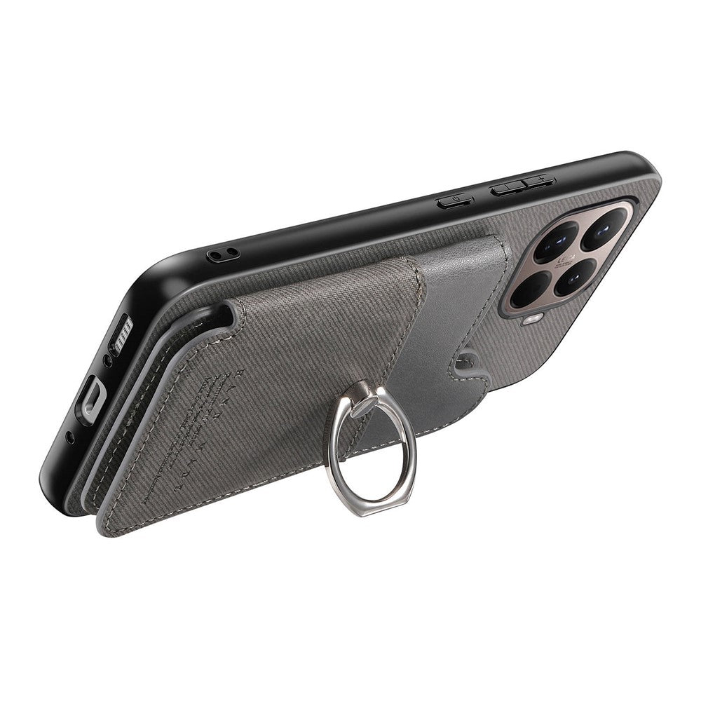 For Xiaomi 15T Pro Case with Card Holder Kickstand Leather + TPU + PC Phone Cover