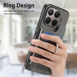 For Xiaomi 15T Pro Case with Card Holder Kickstand Leather + TPU + PC Phone Cover