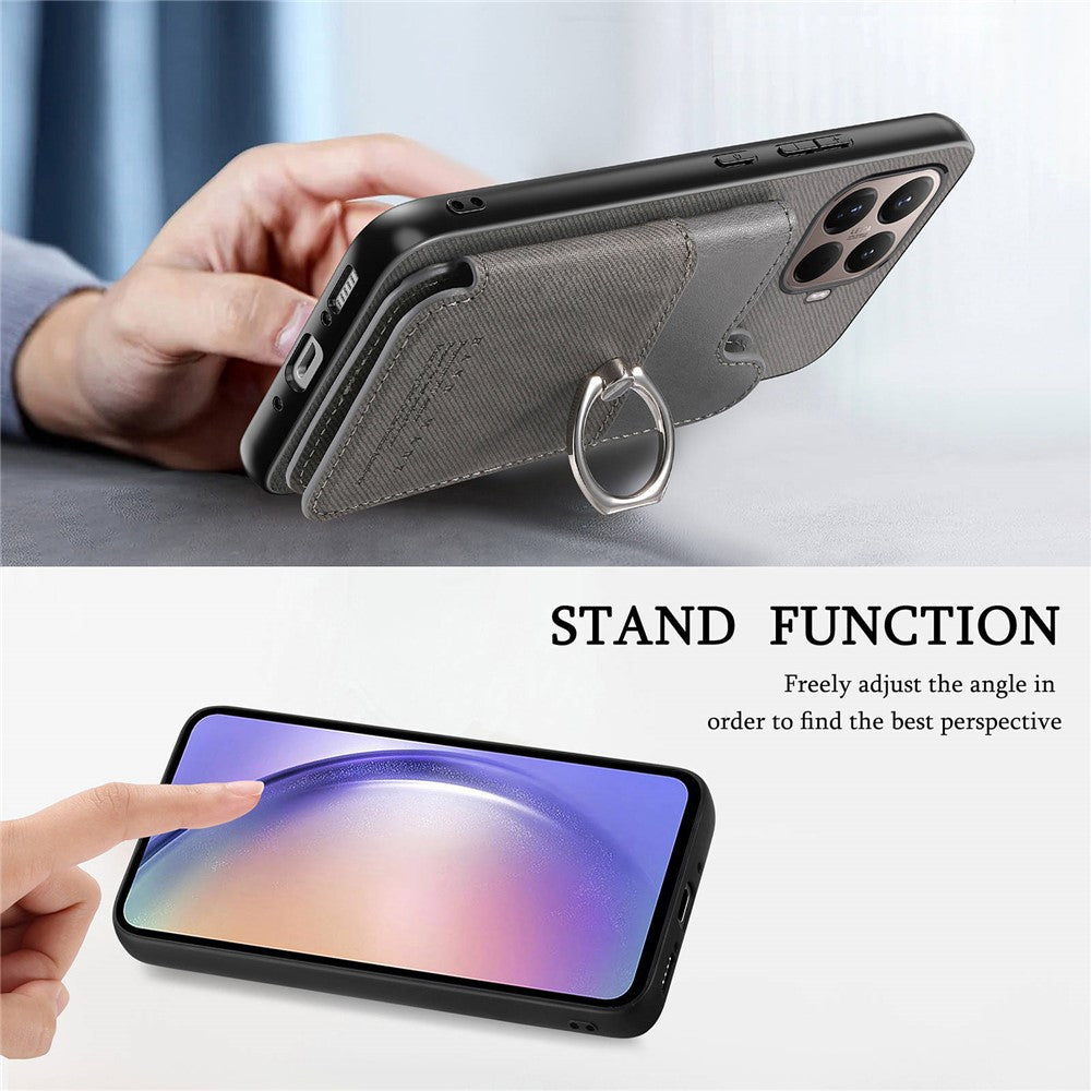 For Xiaomi 15T Pro Case with Card Holder Kickstand Leather + TPU + PC Phone Cover