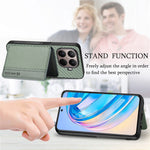 For Xiaomi 15T Pro Case RFID Blocking Carbon Fiber Leather Phone Back Cover with Card Holder