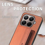For Xiaomi 15T Pro Case RFID Blocking Carbon Fiber Leather Phone Back Cover with Card Holder