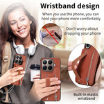 For Xiaomi 15T Pro Case RFID Blocking Card Holder Jeans Cloth Texture Leather Back Cover with Elastic Wristband