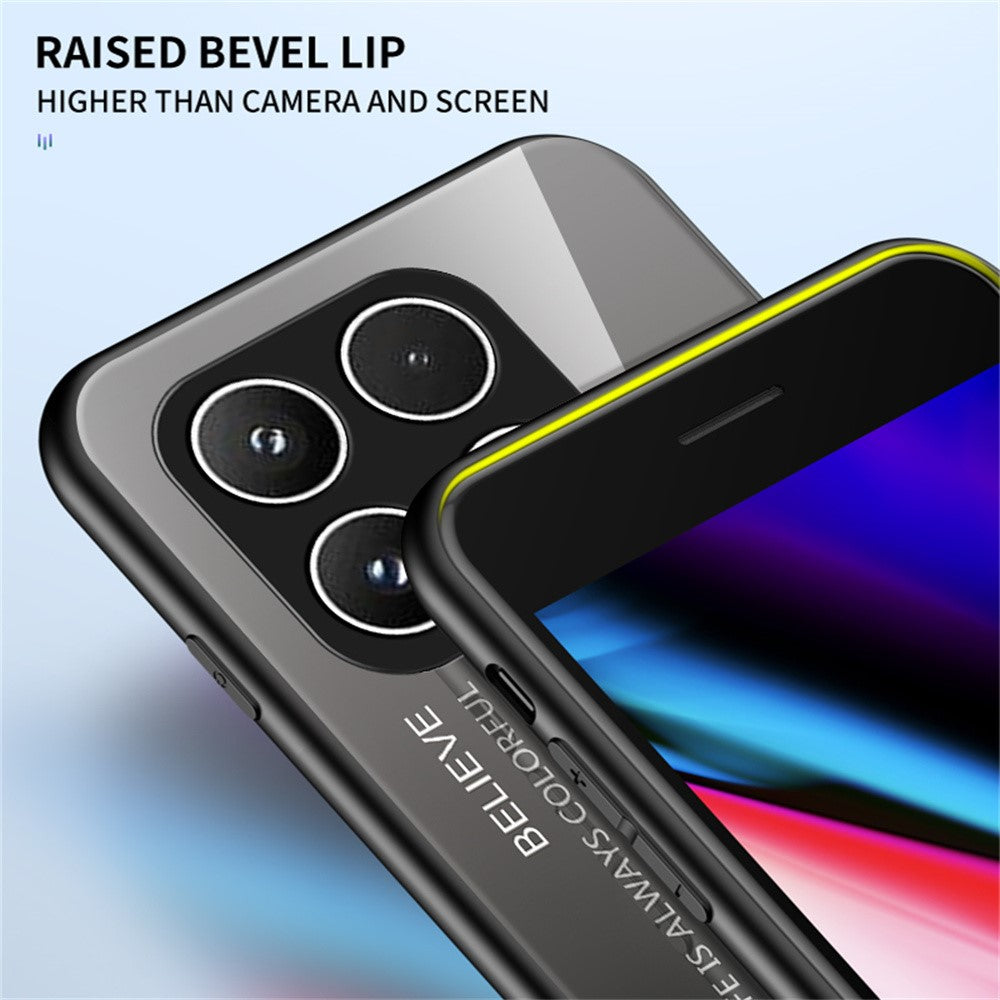 For Xiaomi 17 Case Anti-Scratch Tempered Glass + PC + TPU Phone Cover