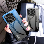 For Xiaomi 17 Case Anti-Scratch Tempered Glass + PC + TPU Phone Cover