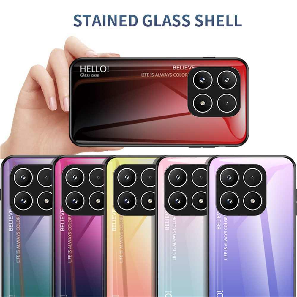 For Xiaomi 17 Case Anti-Scratch Tempered Glass + PC + TPU Phone Cover