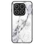 Xiaomi 17-skal i marmormönster i härdat glas + PC + TPU-skyddande mobilskal