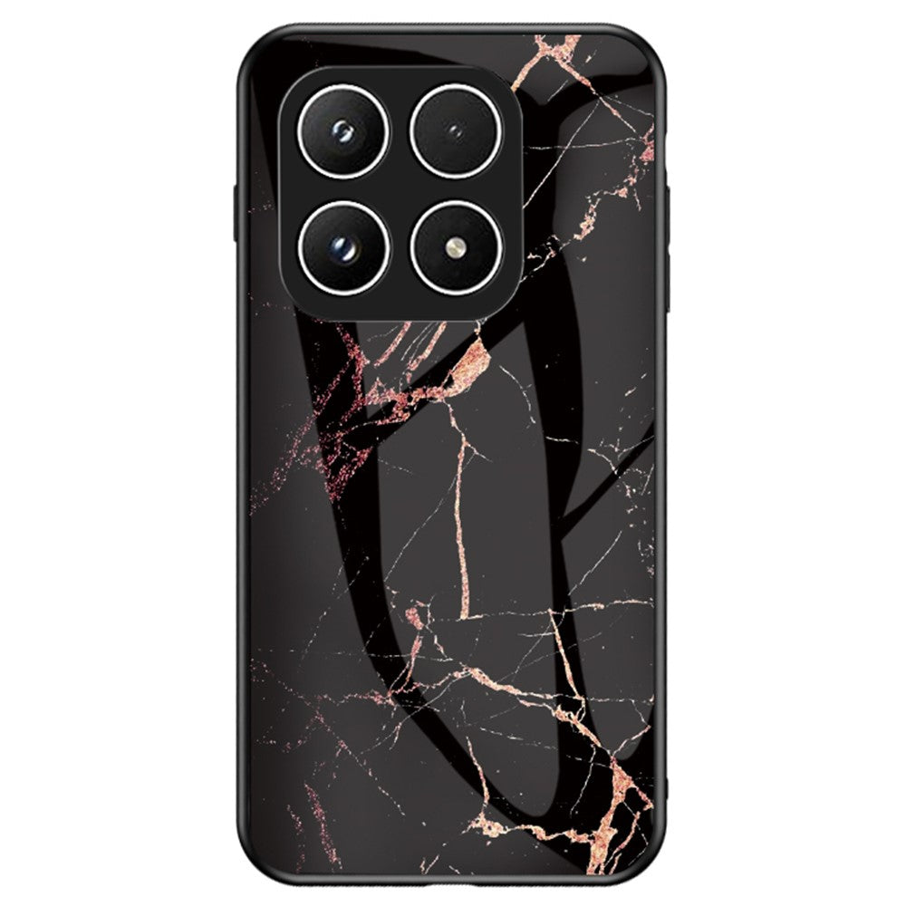 Xiaomi 17-skal i marmormönster i härdat glas + PC + TPU-skyddande mobilskal