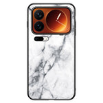 For Xiaomi 17 Pro Case Marble Pattern Tempered Glass + PC + TPU Protective Phone Cover