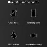 For Xiaomi 17 Pro Case Marble Pattern Tempered Glass + PC + TPU Protective Phone Cover