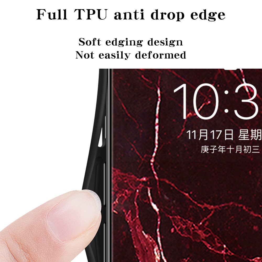 For Xiaomi 17 Pro Case Marble Pattern Tempered Glass + PC + TPU Protective Phone Cover