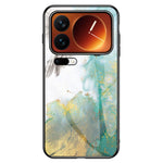For Xiaomi 17 Pro Case Marble Pattern Tempered Glass + PC + TPU Protective Phone Cover