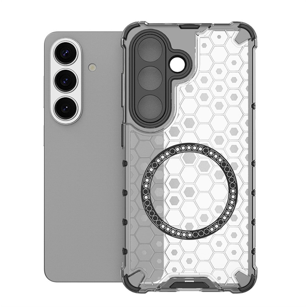 Magnetiskt skal för Samsung Galaxy S26 med honungskakadesign i TPU + PC-fodral
