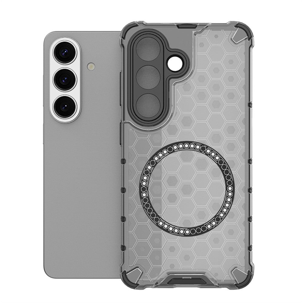 Magnetiskt skal för Samsung Galaxy S26 med honungskakadesign i TPU + PC-fodral